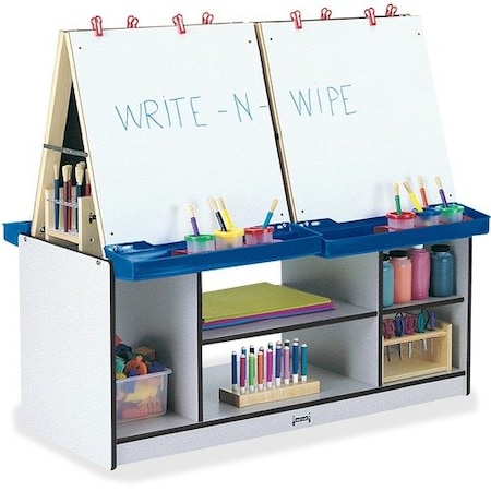 Jonti-Craft CENTER, ART, 4-STATION, BLACK JNT0294JCWW180